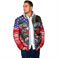 Pearl Harbor Remembrance Day Personalized Padded Jacket Lest We Forget - The Bald Eagle Remembers - Wonder Print Shop