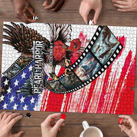 Pearl Harbor Remembrance Day Puzzle Lest We Forget - The Bald Eagle Remembers - Wonder Print Shop