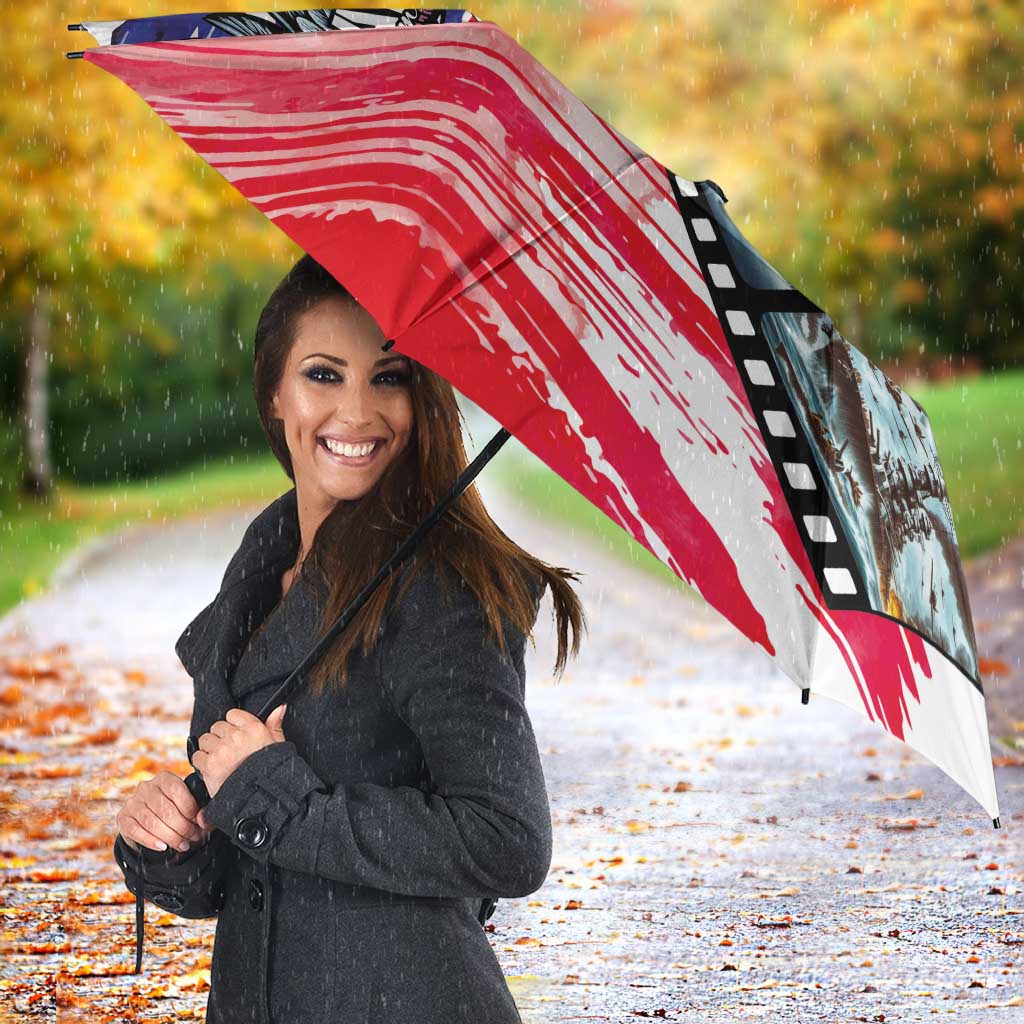 Pearl Harbor Remembrance Day Umbrella Lest We Forget - The Bald Eagle Remembers - Wonder Print Shop