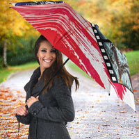 Pearl Harbor Remembrance Day Umbrella Lest We Forget - The Bald Eagle Remembers - Wonder Print Shop