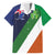 Custom Ireland and Australia Family Matching Off Shoulder Short Dress and Hawaiian Shirt Shamrocks and Aboriginal Art