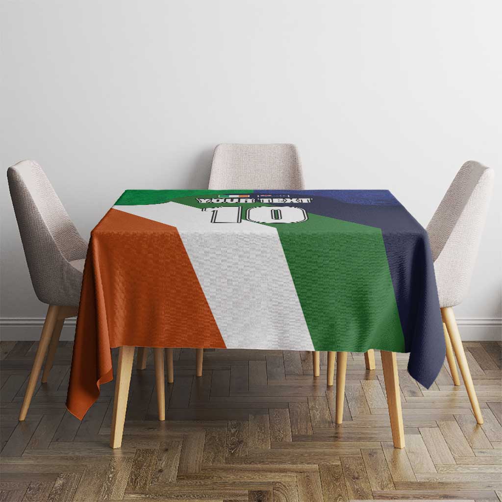 Custom Ireland and Australia Tablecloth Shamrocks and Aboriginal Art