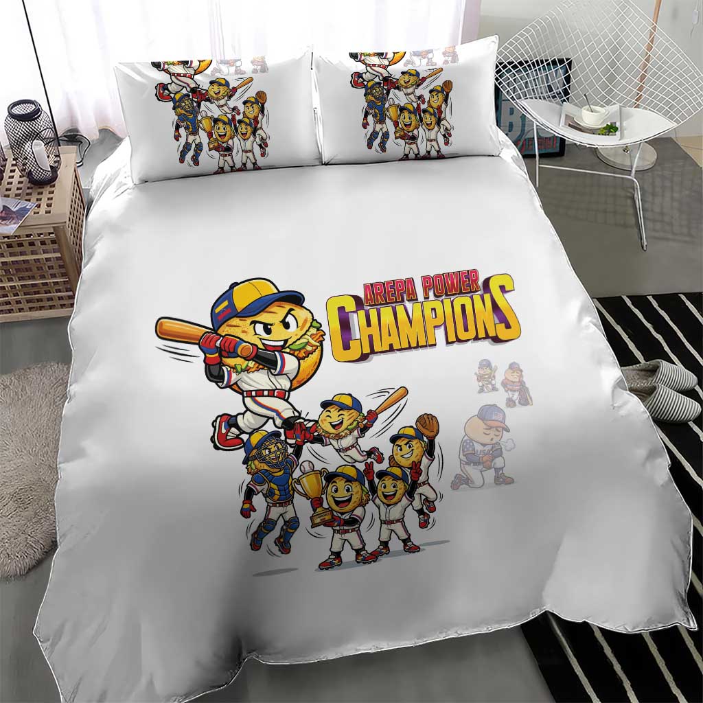 Venezuela Baseball Champions Bedding Set Glory Arepa Team