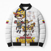 Venezuela Baseball Champions Bomber Puffer Jacket Glory Arepa Team