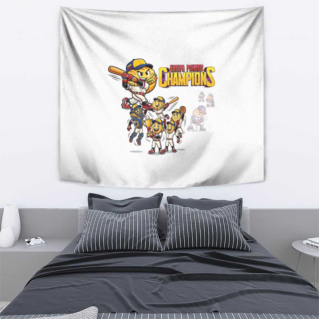 Venezuela Baseball Champions Tapestry Glory Arepa Team