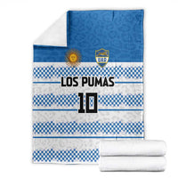 Argentina Rugby Custom Blanket Los Pumas Jaguar Race Style - Wonder Print Shop