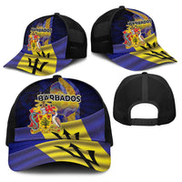 Barbados Independence Day Baseball Net Cap Coat of Arms with Freedom Emblems - Wonder Print Shop