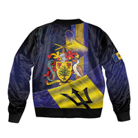 Barbados Independence Day Bomber Jacket Coat of Arms with Freedom Emblems - Wonder Print Shop
