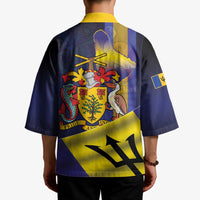Barbados Independence Day Kimono Coat of Arms with Freedom Emblems - Wonder Print Shop