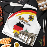 German Unity Day Apron Deutschland-Brandenburg Gate with Map