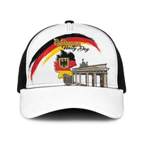 German Unity Day Baseball Net Cap Deutschland-Brandenburg Gate with Map
