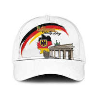 German Unity Day Baseball Net Cap Deutschland-Brandenburg Gate with Map