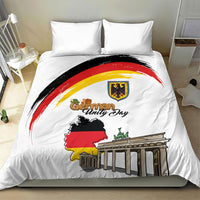 German Unity Day Bedding Set Deutschland-Brandenburg Gate with Map
