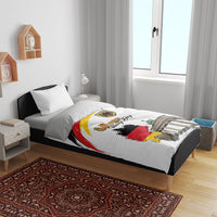 German Unity Day Bedding Set Deutschland-Brandenburg Gate with Map