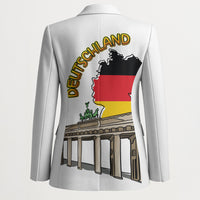 German Unity Day Blazer Deutschland-Brandenburg Gate with Map