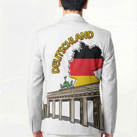 German Unity Day Blazer Deutschland-Brandenburg Gate with Map