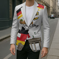 German Unity Day Blazer Deutschland-Brandenburg Gate with Map