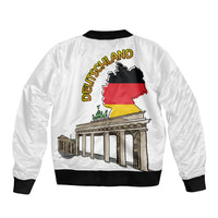 German Unity Day Bomber Jacket Deutschland-Brandenburg Gate with Map
