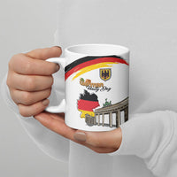 German Unity Day Ceramic Mug Deutschland-Brandenburg Gate with Map
