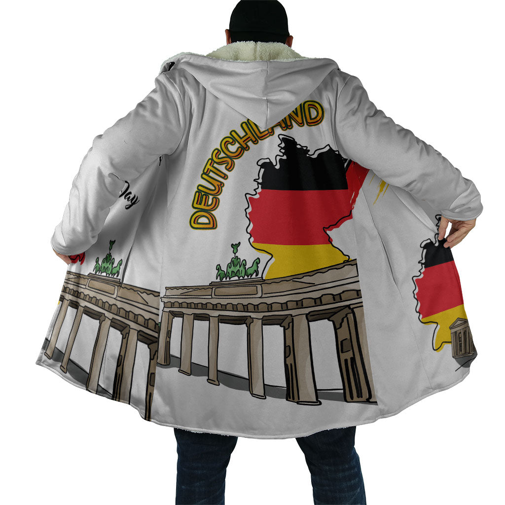 German Unity Day Cloak Deutschland-Brandenburg Gate with Map
