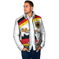 German Unity Day Padded Jacket Deutschland-Brandenburg Gate with Map