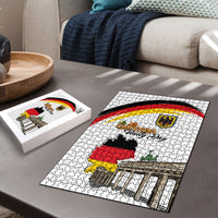 German Unity Day Puzzle Deutschland-Brandenburg Gate with Map