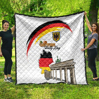 German Unity Day Quilt Deutschland-Brandenburg Gate with Map