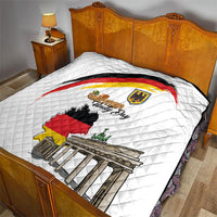 German Unity Day Quilt Deutschland-Brandenburg Gate with Map