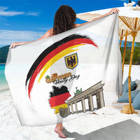 German Unity Day Sarong Deutschland-Brandenburg Gate with Map