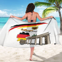 German Unity Day Sarong Deutschland-Brandenburg Gate with Map