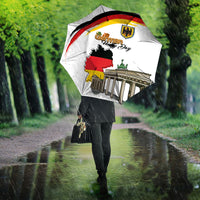 German Unity Day Umbrella Deutschland-Brandenburg Gate with Map
