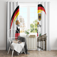 German Unity Day Window Curtain Deutschland-Brandenburg Gate with Map
