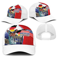 German American Heritage Month Baseball Net Cap USA Bald Eagle with Brandenburg Gate