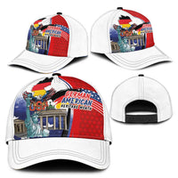 German American Heritage Month Classic Cap USA Bald Eagle with Brandenburg Gate