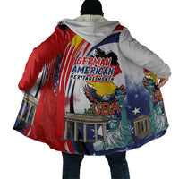 German American Heritage Month Cloak USA Bald Eagle with Brandenburg Gate
