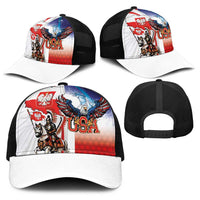 Polish American Heritage Month Baseball Net Cap Winged Hussar with USA Bald Eagle