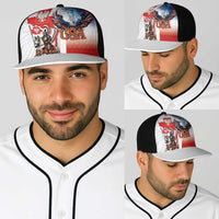 Polish American Heritage Month Baseball Net Cap Winged Hussar with USA Bald Eagle