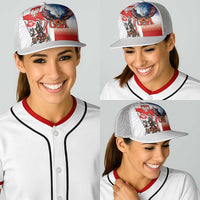Polish American Heritage Month Baseball Net Cap Winged Hussar with USA Bald Eagle