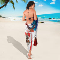Polish American Heritage Month Sarong Winged Hussar with USA Bald Eagle