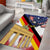 German American Heritage Month Area Rug United States Eagle and Brandenburg Gate with National Flag - Wonder Print Shop