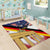 German American Heritage Month Area Rug United States Eagle and Brandenburg Gate with National Flag - Wonder Print Shop