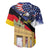 German American Heritage Month Baseball Jersey United States Eagle and Brandenburg Gate with National Flag - Wonder Print Shop