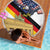 German American Heritage Month Beach Blanket United States Eagle and Brandenburg Gate with National Flag - Wonder Print Shop