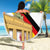 German American Heritage Month Beach Blanket United States Eagle and Brandenburg Gate with National Flag - Wonder Print Shop