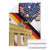 German American Heritage Month Blanket United States Eagle and Brandenburg Gate with National Flag