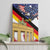 German American Heritage Month Canvas Wall Art United States Eagle and Brandenburg Gate with National Flag - Wonder Print Shop