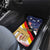 German American Heritage Month Car Mats United States Eagle and Brandenburg Gate with National Flag - Wonder Print Shop