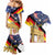 German American Heritage Month Couples Matching Mermaid Dress and Hawaiian Shirt United States Eagle and Brandenburg Gate with National Flag - Wonder Print Shop