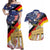 German American Heritage Month Couples Matching Off Shoulder Maxi Dress and Hawaiian Shirt United States Eagle and Brandenburg Gate with National Flag - Wonder Print Shop