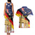 German American Heritage Month Couples Matching Tank Maxi Dress and Hawaiian Shirt United States Eagle and Brandenburg Gate with National Flag - Wonder Print Shop